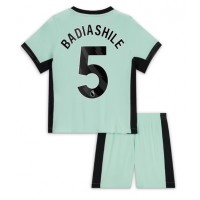 Dječji Nogometni Dres Chelsea Benoit Badiashile #5 Rezervni 2023-24 Kratak Rukav (+ Kratke hlače)